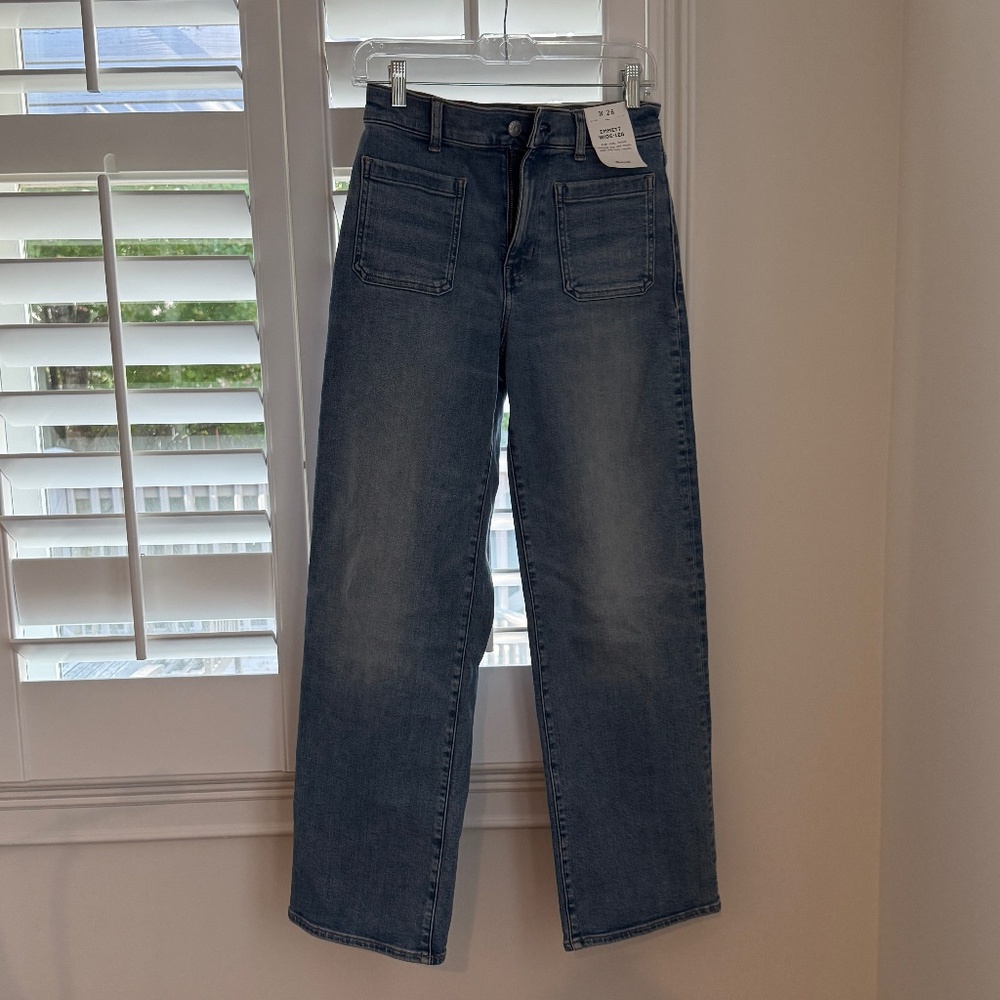 NWT Madewell Emmett Wide Leg Jean Sz 26